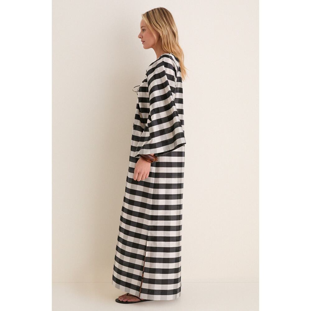 TUCKERNUCK Midnight Check Claudine Dress Size L EUC Retail $228 - Picture 4 of 8